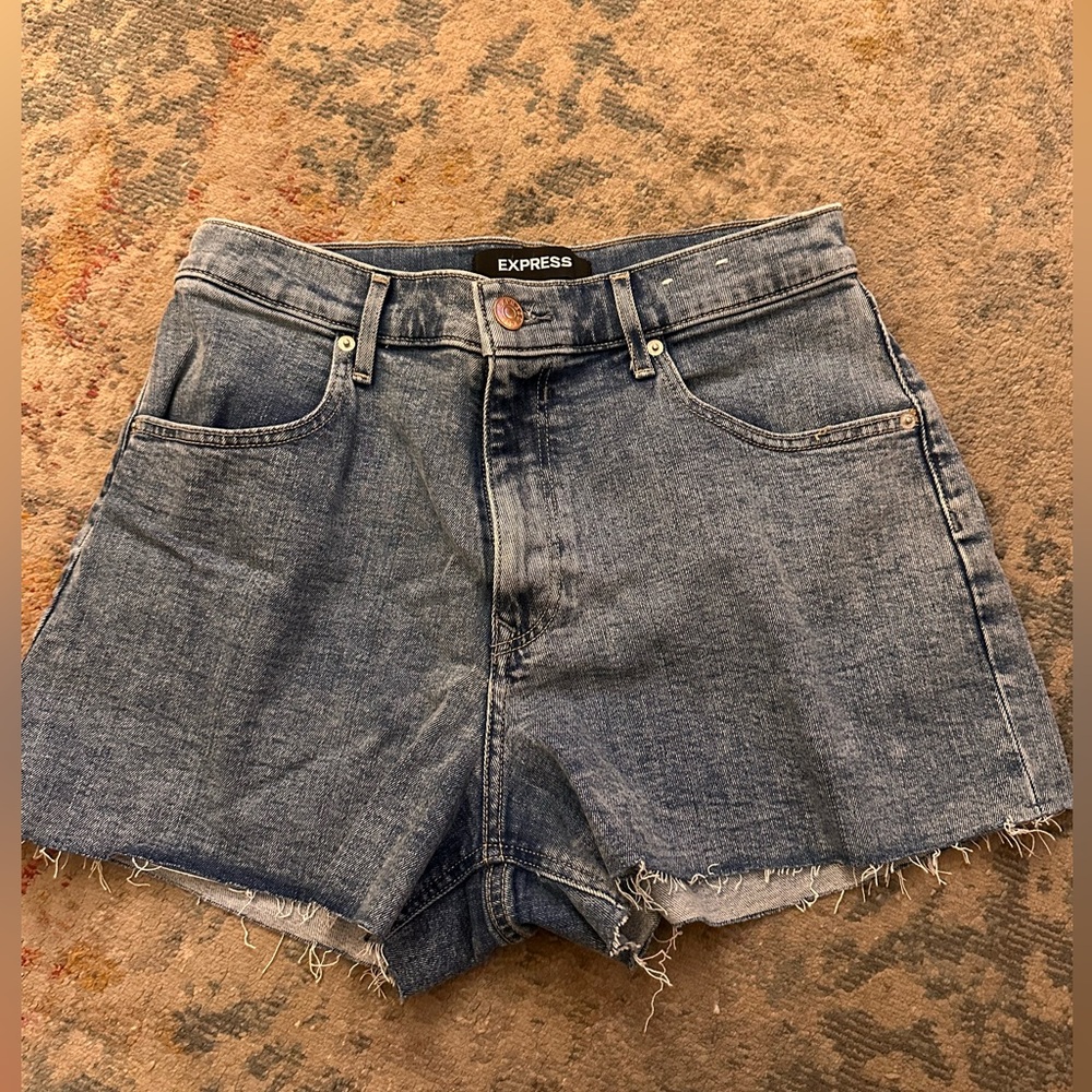 Express Mom Shorts Super High Rise
